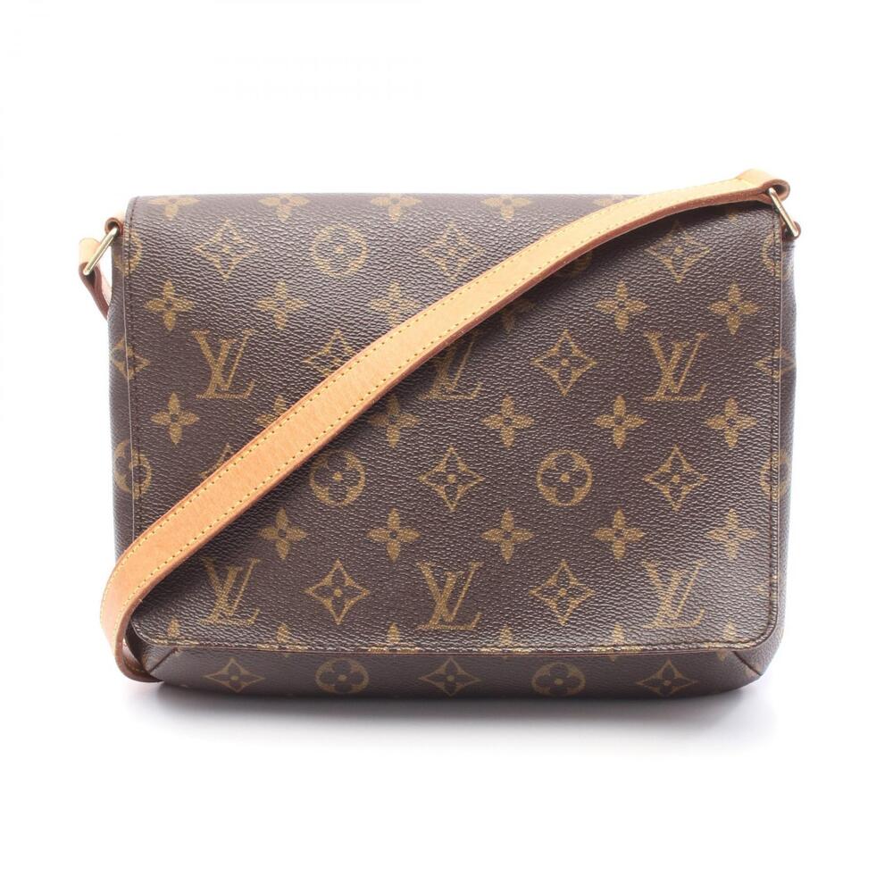 Louis Vuitton Musette Tango Short Strap Shoulder Bag Brown